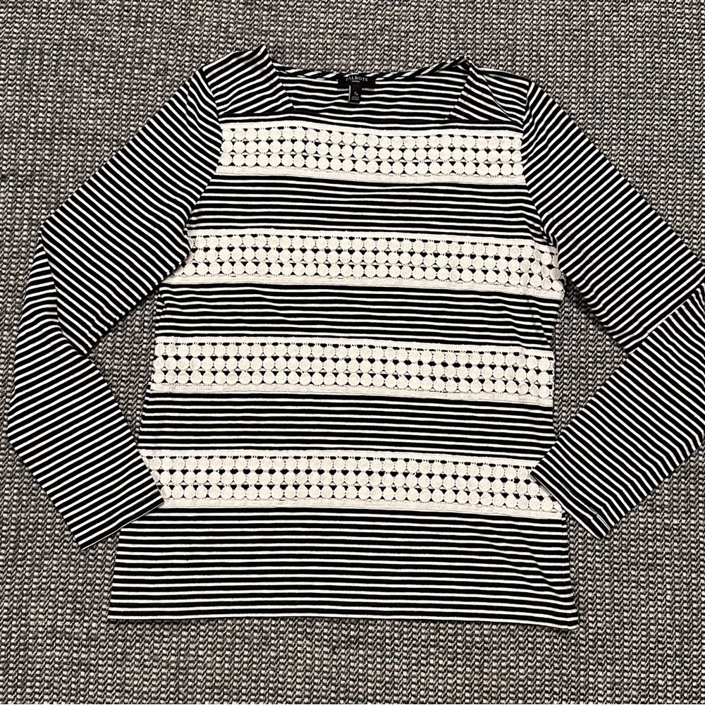 Talbots Striped Long Sleeve Top